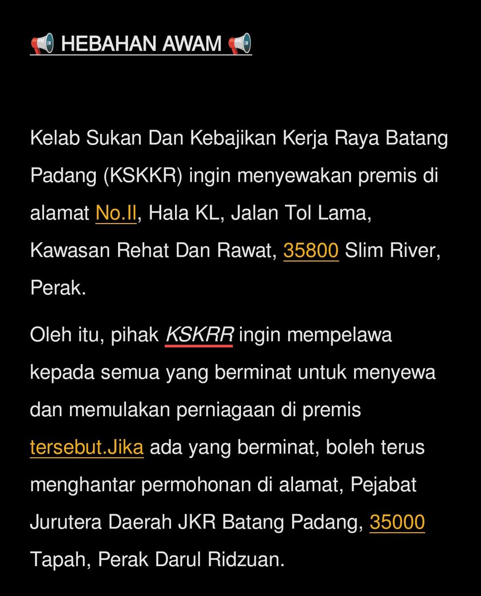 JKR BATANG PADANG tweet media