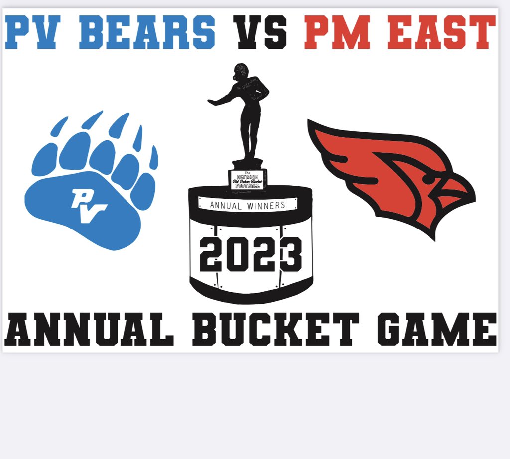 pvbearscheer's tweet photo. Hope to see everyone at the bonfire tonight…. 5:30-6:30 there will be food trucks and music! Don’t forget to stop by the cheer table and get your bucket game T-shirt on sale for $20 ￼ https://t.co/jzzHHAYIZX