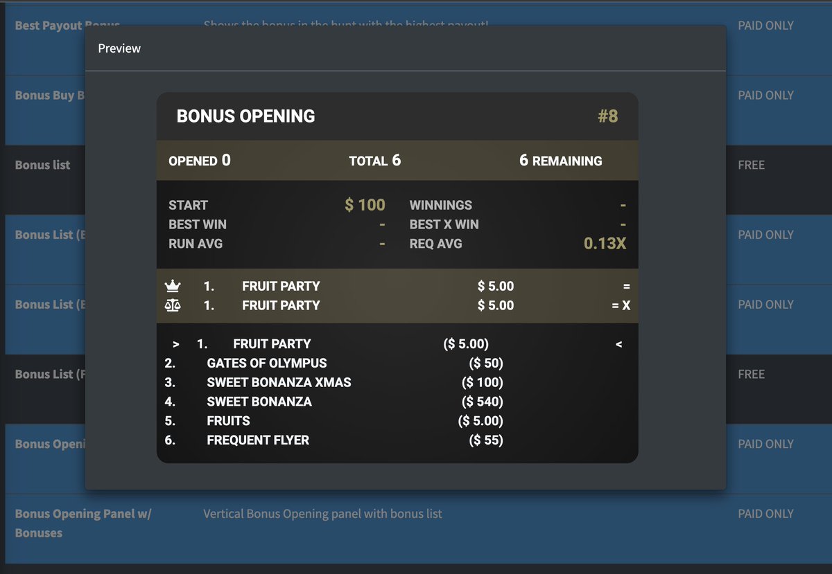 BonusHunt Tracker tweet media