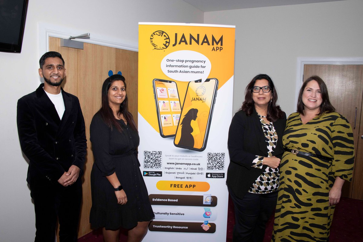 Leic_hospital's tweet photo. Last Thursday, we officially launched the Janam App. The app provides women with pregnancy information in five South Asian languages and also uses visual aids including diagrams and videos to demonstrate medical procedures and treatments.

Read more here: https://t.co/3vO7IZiFN3 https://t.co/7iOjea9NBE