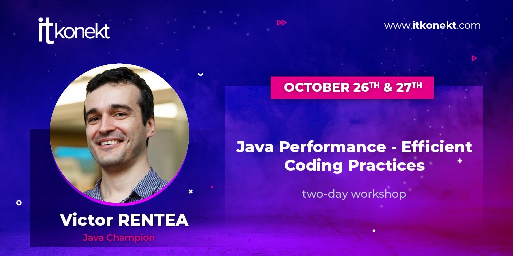 ITkonekt (@itkonekt) on Twitter photo Java Performace workshop with <a href="/VictorRentea/">Victor Rentea</a> is scheduled for the next week :) For more info, contact us at info@itkonekt.com Java Performace workshop with <a href="/VictorRentea/">Victor Rentea</a> is scheduled for the next week :) For more info, contact us at info@itkonekt.com