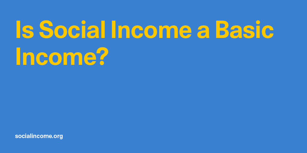 Like Universal Basic Income (UBI), Social Income provides regular, unconditional payments as a basic living stipend delivered to citizens on an individual basis. 

But there's more to that: socialincome.org/faq

 #Solidarity #UBI #EndPoverty #CashTransfers #MobileMoney