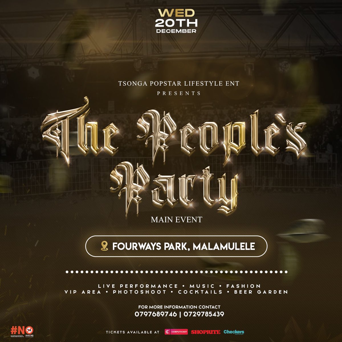 Blackmyth015's tweet photo. DATE AND VENUE CONFIRMED 
📍FOURWAYS PARK MALAMULELE
📆 20 DECEMBER 2023 https://t.co/1n5wQTTwLy