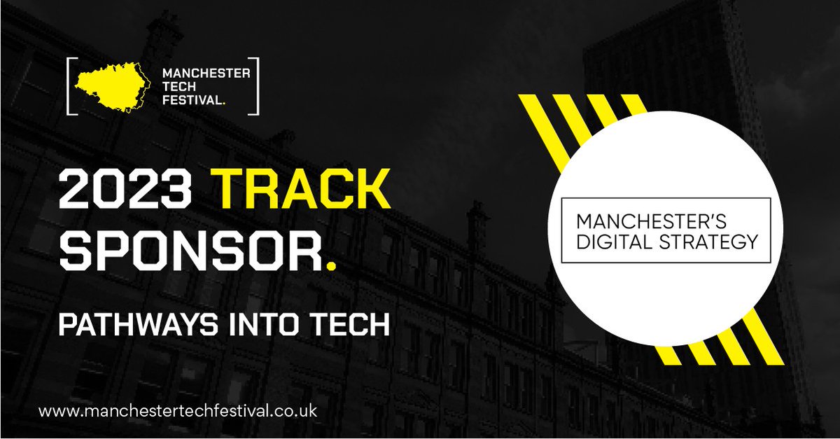 Manchester Tech Festival (@manctechfest) on Twitter photo We're so excited to announce that <a href="/MCRDigiStrat/">Manchester's Digital Strategy</a> have come on board as our #PathwaysIntoTech sponsor!
They're the perfect fit for Pathways Into Tech and we're so grateful to have them on board!
Find out more: manchestertechfestival.co.uk/manchester-dig… We're so excited to announce that <a href="/MCRDigiStrat/">Manchester's Digital Strategy</a> have come on board as our #PathwaysIntoTech sponsor!
They're the perfect fit for Pathways Into Tech and we're so grateful to have them on board!
Find out more: manchestertechfestival.co.uk/manchester-dig…