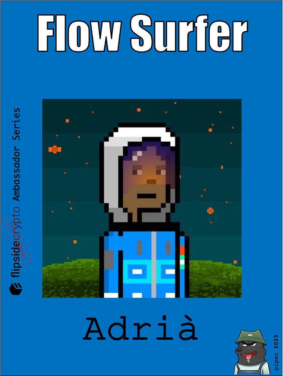 (1/6)

🤘(unofficial) flipsidecrypto Ambassador Series🤘

In my second episode, I want to introduce you to <a href="/adriaparcerisas/">Adrià 🎗️</a>, a super-skilled Flow Surfer from Barcelona, Spain 🇪🇸

He is one of the Ambassadors at <a href="/flipsidecrypto/">Flipside 📈🤖</a> for the <a href="/flow_blockchain/">Flow.com</a> blockchain. 🌊