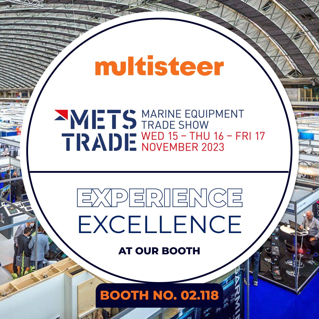 multisteer's tweet photo. Are you ready to revolutionize the way you navigate the water?
Multisteer is going to create waves at METS Trade 2023, and you're invited to be a part of the action. Save our Booth No. 02.118.
https://t.co/4u6sYqmKEC
#multisteer #mets #METS2023 #metstrade #metstrades https://t.co/l5xLtngImt