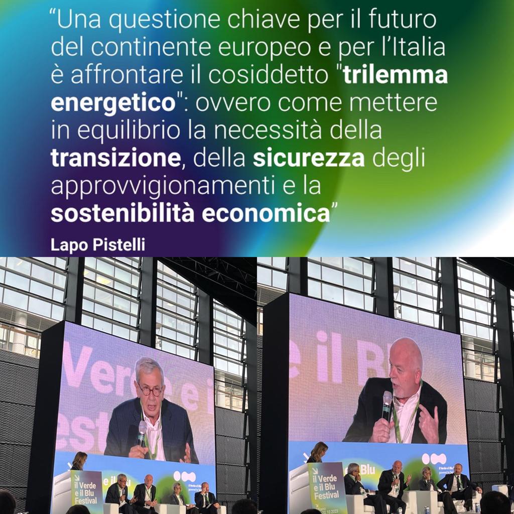 lapopistelli's tweet image. Un sentito ringraziamento per l’invito al Festival @ilverdeeilblu. Tante idee condivise e spunti di riflessione sul tema della #transizioneenergetica in #Italia con @chiccotesta @arrigoni_paolo Gilberto #Dialuce  Cecilia #Gatti @snam Flavia #Giacobbe @formichenews