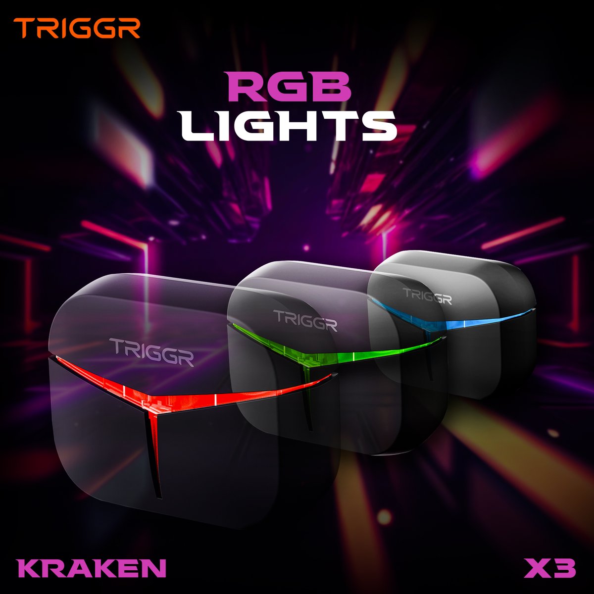 getriggr's tweet photo. Introducing the all-new TRIGGR Kraken X3 Gaming TWS!

Level up your gaming experience with the Kraken X3's RGB lights – Get yours now and light up the game! 💡🎮🚀

Buy Now: https://t.co/zJis7mQNPv

#TRIGGR #KrakenX3 #NewLaunch #ProductLaunch #Product #NewLaunchAlert #Audio https://t.co/qWNwAr1D3c