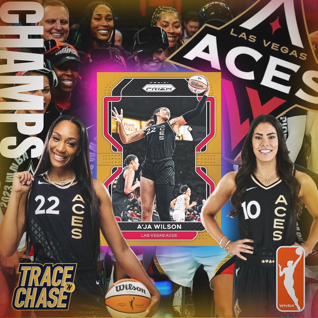🏆🏆Dynasty in the making🔥

The @LVAces came back from as many as 12 down to beat NY 70-69 in Game 4 of the Finals, taking the series 3-1 and becoming @WNBA’s 1st repeat champs in 21 years 🎉

💪🔥👑 #whodoyoucollect #LasVegasAces #WNBAChampions #wnba #betonwomen #WNBAFinals