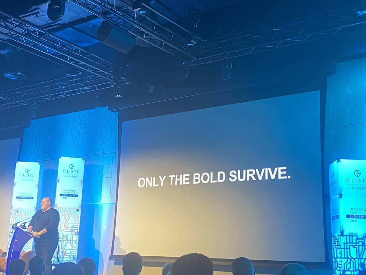ElainaFitzKane's tweet photo. ‘Only the bold survive when it comes to AI’. Fascinating insights from Paul Armstrong at the Hospitality Perspectives Conference ⁦⁦@clistehosp⁩  ⁦#HOSPER24 #AI #TourismAI #IrishTourism https://t.co/U7PdnftUIX