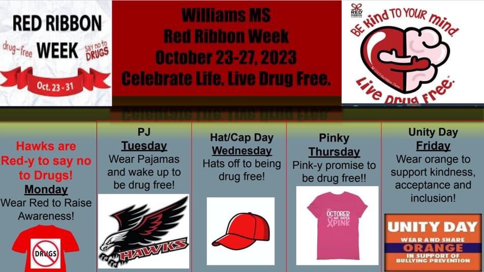 Remember next week is Red Ribbon week! ❤️