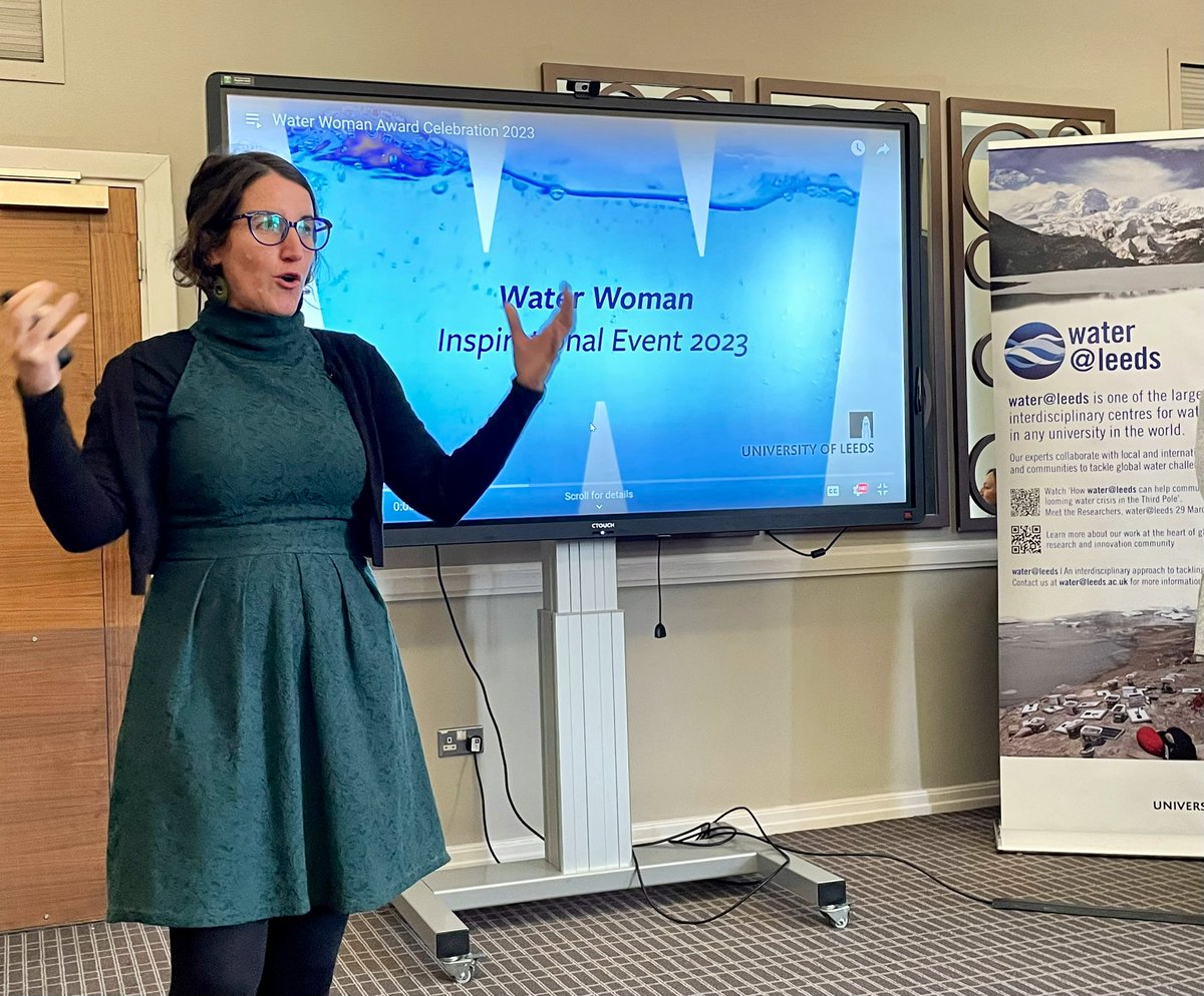 wateratleeds's tweet image. Associate Director Julia Martin Ortega @ProfJuliaMO1 shares news on the #WaterWomanAward which she led for water@leeds @SEELeeds . Can you be an ally for Water Woman?