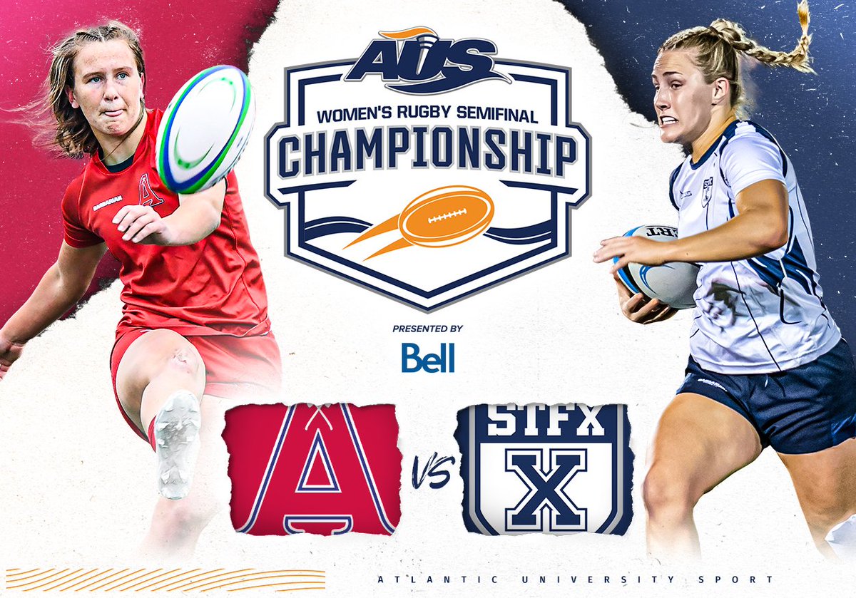 AUS_SUA's tweet photo. Tonight at 7:30pm AT! The @AcadiaAthletics Axewomen and the @StFXAthletics X-Women battle it out for a spot in next week's championship final vs UPEI. Tune in live on AUStv! 🏉🏆 https://t.co/HhlOzw1UJn