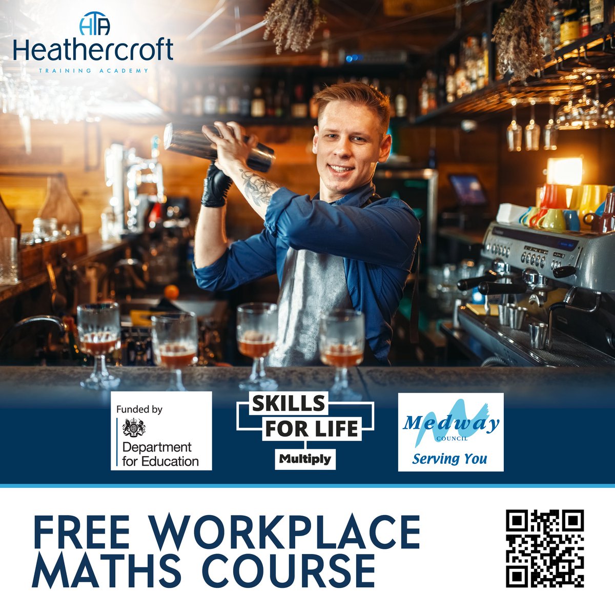 Whether you need to brush up on your basic maths or learn something specific for work - get in touch to find out more: hts.ac.uk/multiply

#Multiply #Medway_Council
