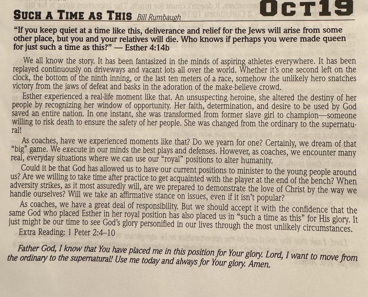 CoachCPrice's tweet image. #CoachesBible #CoachesMatter #SuchATimeAsThis