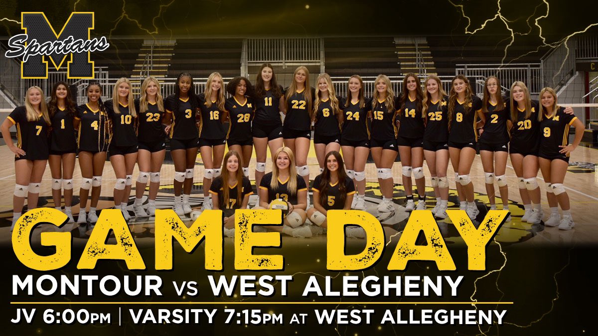 MontourGirlsVB's tweet image. IT’S GAME DAY!!!

It’s the last game of the regular season and it’s a big one! West A is only 20 minutes away. Load up the cars &amp;amp; head out to support the team. Playoff contention is on the line so we’d love to have some fans in the stands pushing us to victory. Let’s goooo 💪🏻🏐