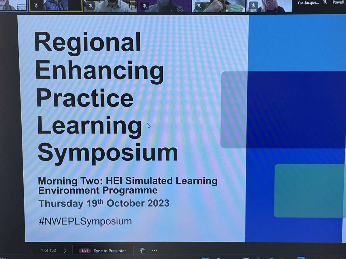 What a great morning with colleagues across the NorthWest discussing how #simulation is being embedded within our healthcare programmes. Inspiring as always #NWEPLSymposium #nursingsimulation #nurseeducation