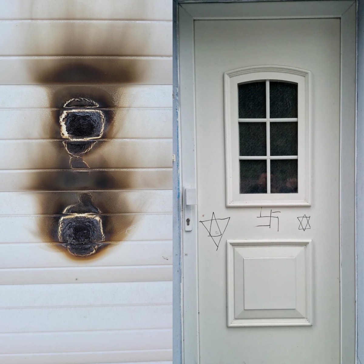 Tarek_Bae's tweet image. In der Nacht auf Mittwoch versuchten Unbekannte die Sultan-Ahmet-Moschee in Bochum in Brand zu setzen. Zudem gibt es Beschmierungen in Form eines Hakenkreuz und eines Davidsterns an der Moscheetür.

Wird es Solidarität und Verurteilung aus der Bundespolitik geben?