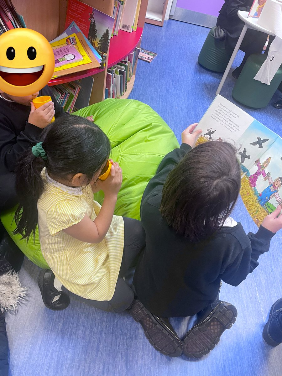 Miss_Hughess's tweet photo. The Primary Phase children have been enjoying their Reading Café on a Wednesday and Thursday lunchtime! 🥰☕️ It’s so nice to see our older children sharing books with the KS1 pupils! 
#readingforpleasure
@BemroseSchool https://t.co/cSGyHzXJ93