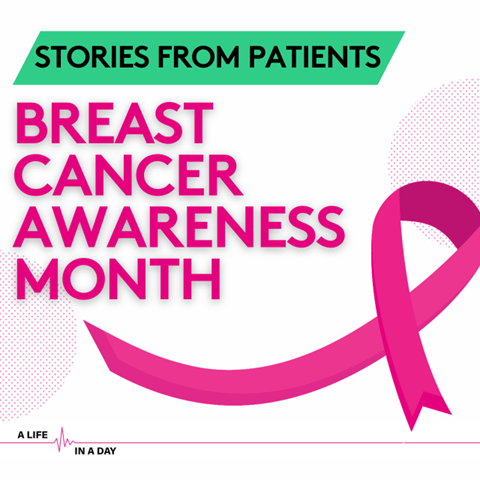 A_Life_in_a_Day's tweet photo. Patients are always at the heart of what we do. For Breast Cancer Awareness Month, we decided to share some of our patients' stories.
https://t.co/vphkpKfY4b
#BreastCancerAwareness #Oncology  #Healthcare #Patientcentricity https://t.co/kaQl1bUoMv