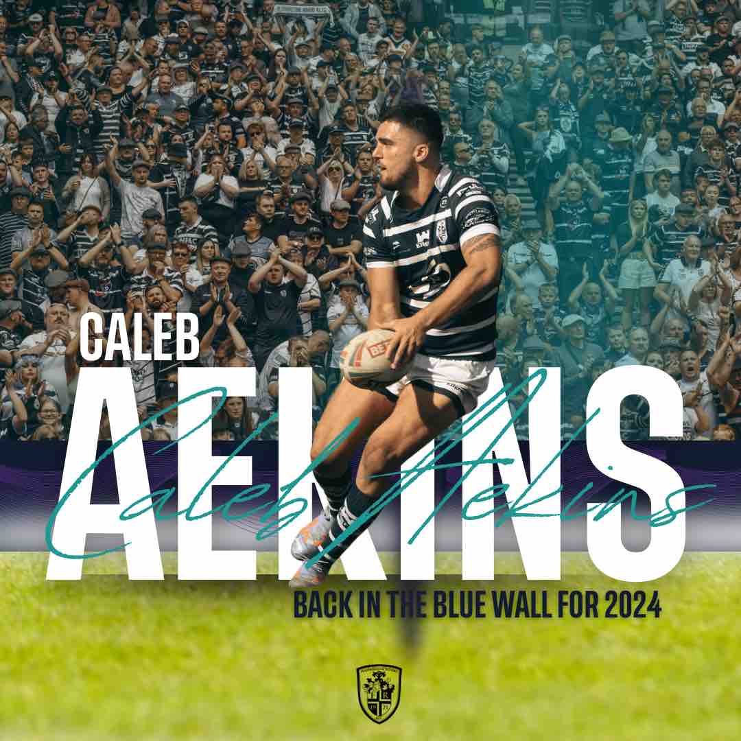 FevRoversRLFC's tweet image. 1️⃣  𝙔𝙀𝙎 𝘾𝘼𝙇𝙀𝘽!

Aekins is in the BLue Wall for 2024!

🔗 bit.ly/FRCOUK

#BlueWall