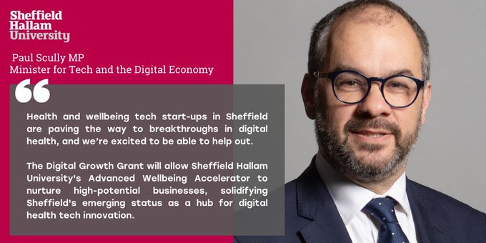 Advanced Wellbeing Research Centre (@shu_awrc) on Twitter photo We are pleased to announce our Advanced Wellbeing Accelerator programme launches today!
The programme is supported by Barclays <a href="/eagle_labs/">Eagle Labs</a> and UK Government via the <a href="/SciTechgovuk/">Department for Science, Innovation and Technology</a>'s Digital Growth Grant
Read More: shu.ac.uk/news/all-artic… We are pleased to announce our Advanced Wellbeing Accelerator programme launches today!
The programme is supported by Barclays <a href="/eagle_labs/">Eagle Labs</a> and UK Government via the <a href="/SciTechgovuk/">Department for Science, Innovation and Technology</a>'s Digital Growth Grant
Read More: shu.ac.uk/news/all-artic…