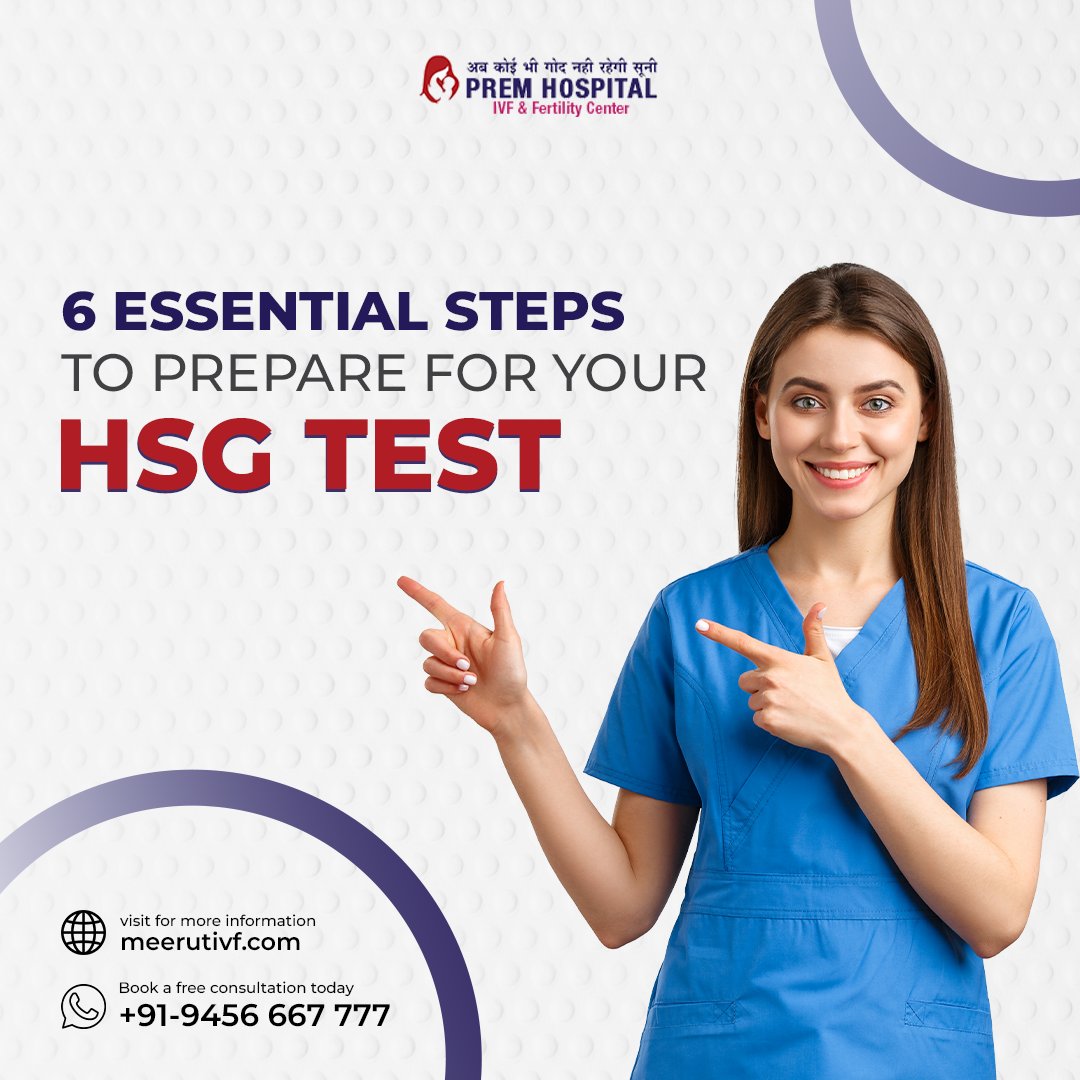 dranujaarti's tweet image. Getting ready for your HSG test? Follow these 6 essential steps to make the experience as smooth as possible. Your comfort and well-being are our priority. 

#HSGtest #ivfinmeerut #fertilityclinic #infertilitytreatmentmeerut #pregnancyjourney #infertility #IVFtreatment