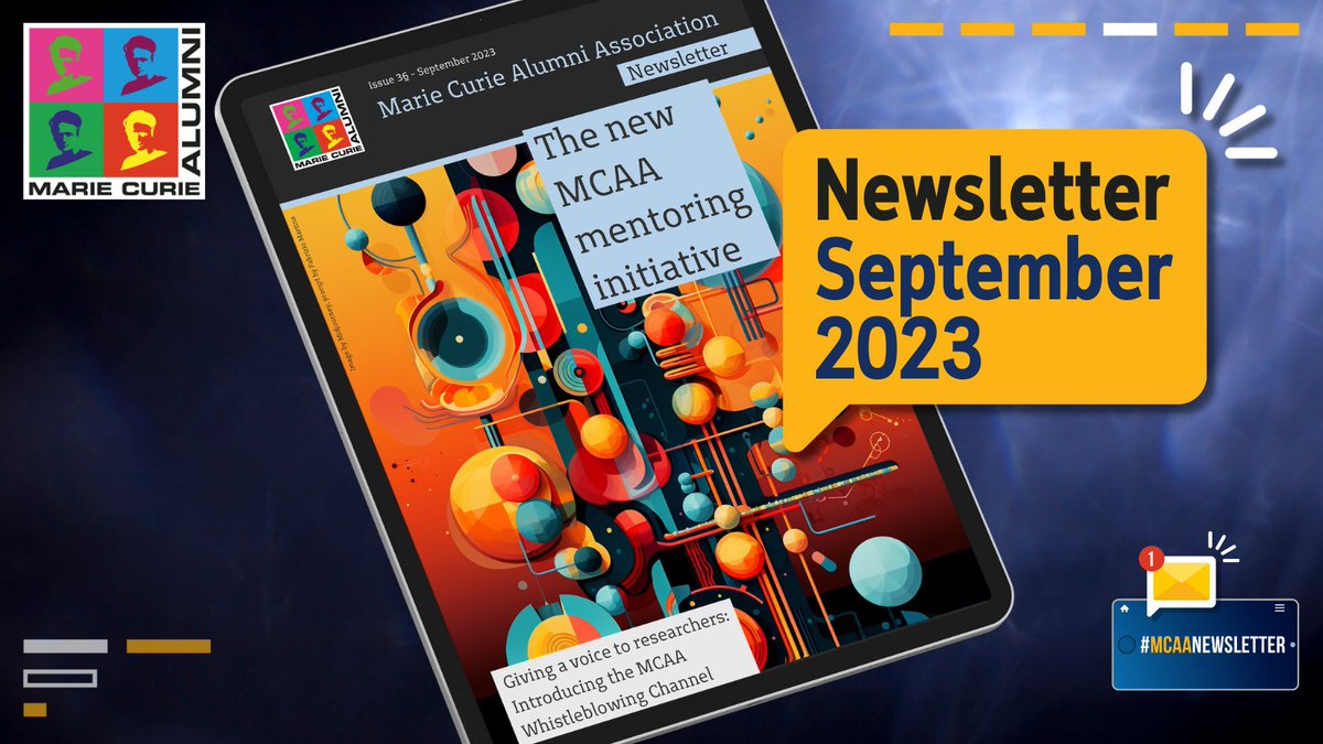 📢 The 36th #MCAA #Newletter is now published! 

Read the new issue online and find out more about #MCAA initiatives, the upcoming #MCAAConf2024, newly elected chairs and much more!

Find the whole issue here: mariecuriealumni.eu/newsletters/36…