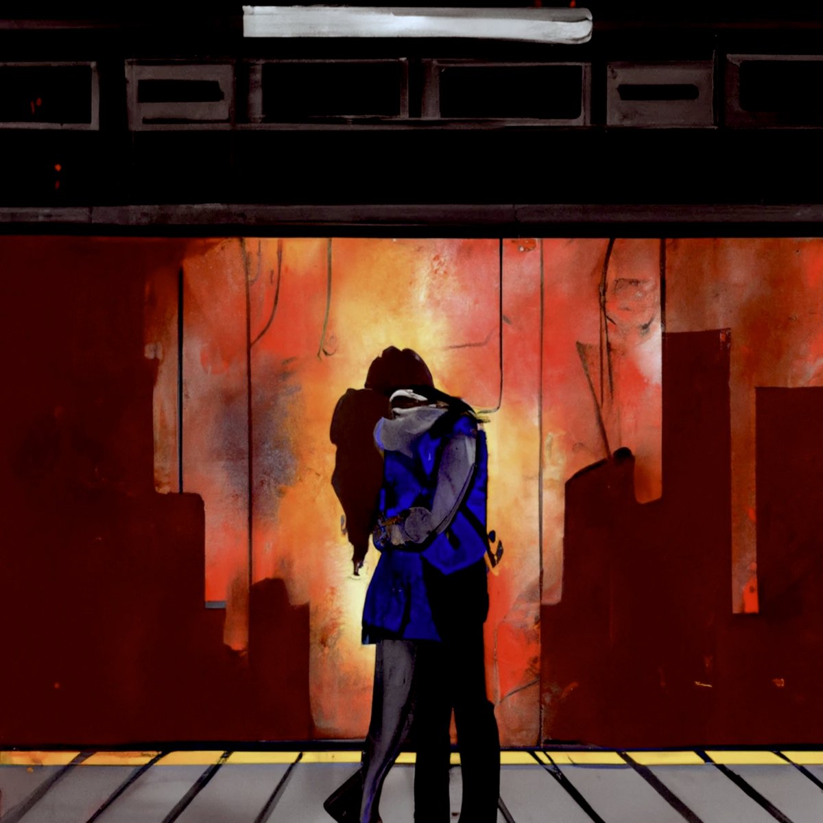 Ohh hi!
I've been working on some new tunes for you and I just wanted to share the artwork....
The songs are called "Jump Start" (1st slide) and "Black Of My Lungs" (2nd slide) and will be with you v soon!
XX