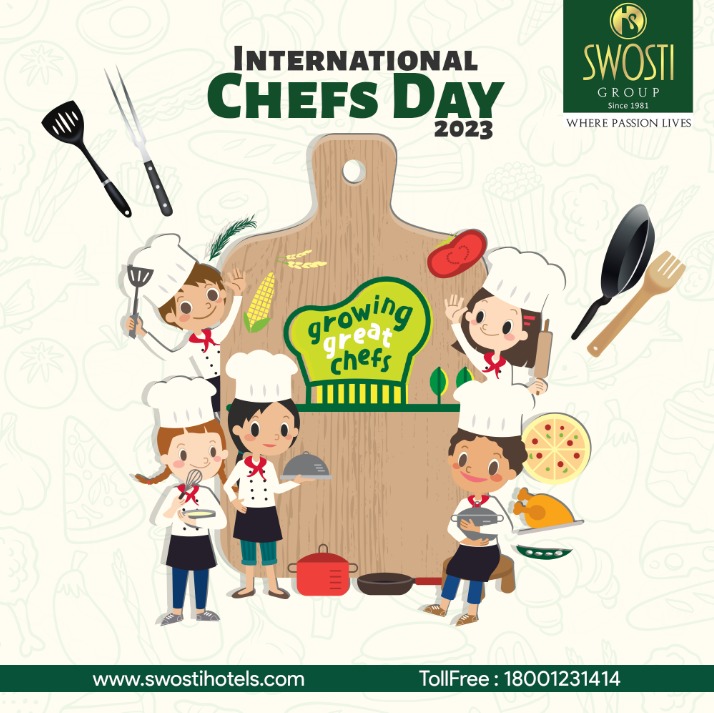 Happy International Chefs Day!👩‍🍳 Let's celebrate the art of mentoring and nurturing young culinary talent.🍽️🌱

#InternationalChefsDay #GrowingGreatChefs
#SwostiHotels #Resorts #Travel #HospitalityEducation #Odisha