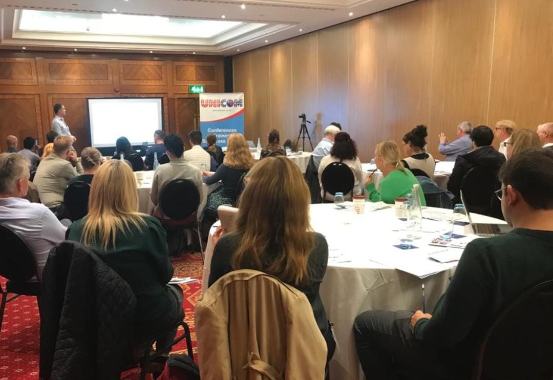 UNICOMSeminars's tweet photo. Marc May, Industry Solution Director at @M_Files presenting at #KMConference in London.
Speaking on "Knowledge Work Automation: How to Bring Order to Information Chaos". Discover the latest #TechTrends in #KnowledgeManagement with UNICOM.
#KMConference #London https://t.co/lb9qps5pci