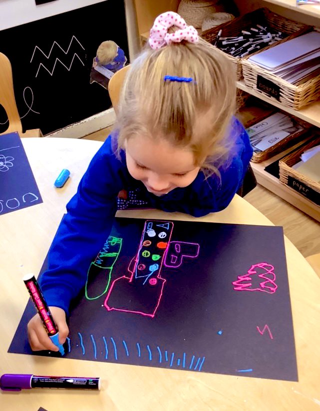 ‘Mr Big lives in the city and he taps the jazz beat’. We have been creating ‘numicon’ city sky lines and imagining life in Mr Big’s band #EYFS #mathematics #creative #physical