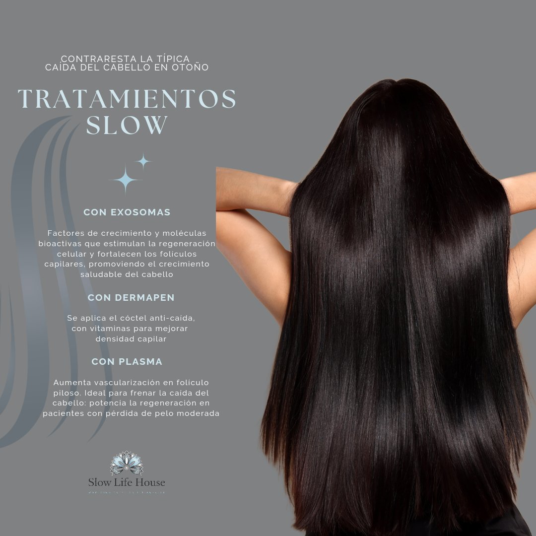 En otoño fortalece tu cabello💆‍♀️💆
Los mejores tratamientos en cuero cabelludo, para fortalecer y aumentar la densidad del cabello:
✨️Exosomas
✨️Dermapen (descubre la promo en nuestra web slowlifehouse.com)
✨️Plasma
📲WhatsApp:680778420
#exosomas #dermapen #plasma