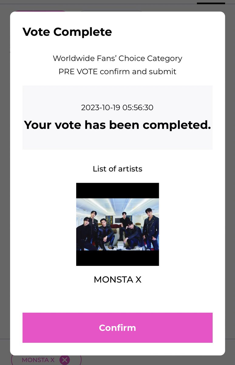 mexbebezone's tweet photo. 🗳️ VOTACIÓN 

#MONSTAX está nominado en la categoría “Worldwide Fans’ Choice” en los MAMA 2023.

📅 Pre-vote: 30/10

👉 Pre-vote por Mnet 
📌 https://t.co/ZyW8GoCUKx

👉 Vota en Spotify 
📌 https://t.co/9yHdrbdxxE

#몬스타엑스 @OfficialMonstaX https://t.co/fiORbxIUgu