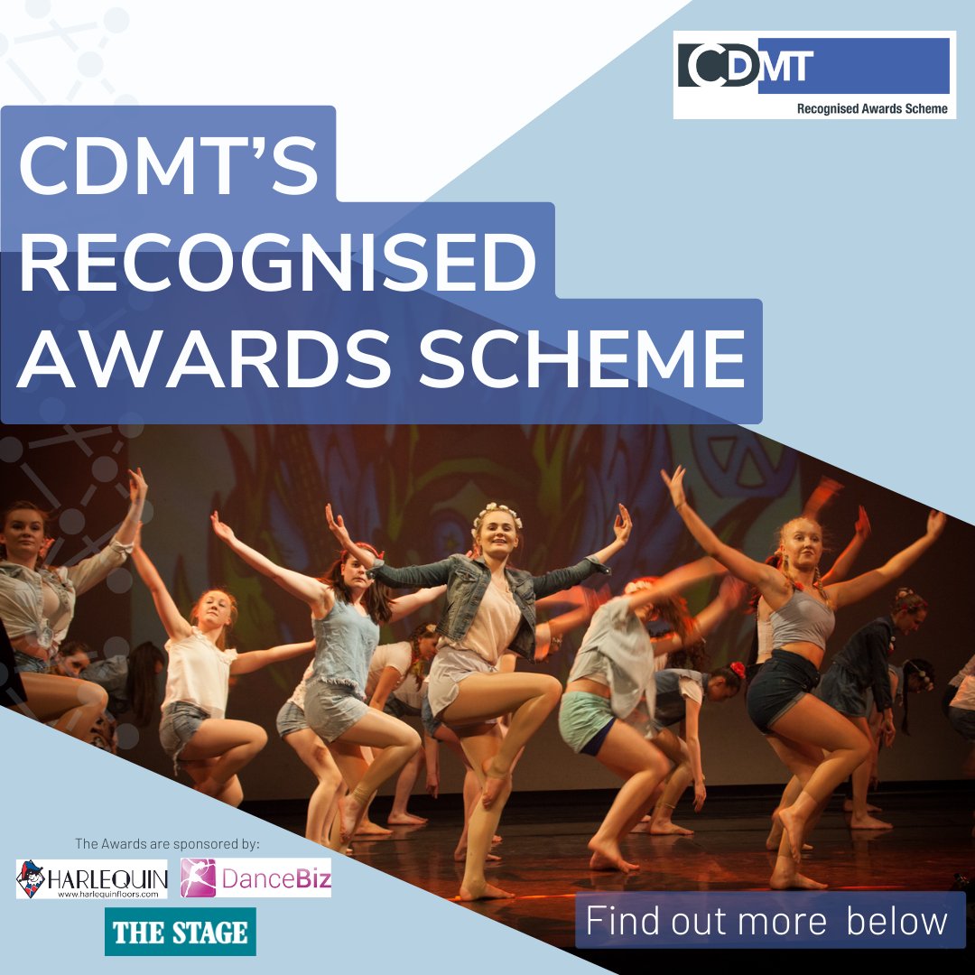 The #CDMT Recognised Awards Scheme - supporting safe and good teaching in out-of-school settings!💃 This scheme from @cdmtorg is a way for performing arts schools and teachers to demonstrate that they are providing safe and high quality training: ow.ly/4I3J50PYx2f