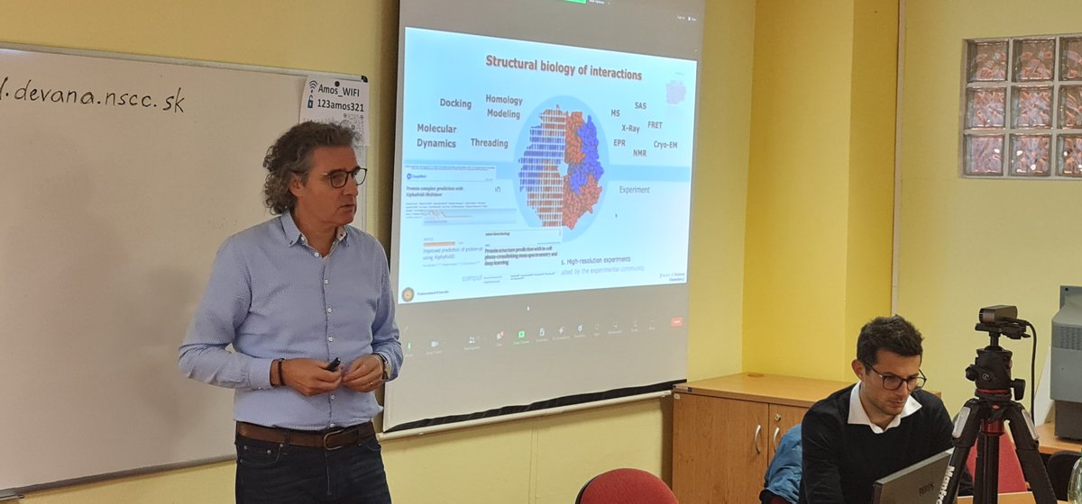 Second and last day of the @BioExcelCoE Ambassador Program ➡️bit.ly/3rqbqUE workshop ➡️bit.ly/3qpatLG @amjjbonvin provides an introduction to integrative modelling and HADDOCK @EuroCCSlovakia @EuroCC_Czechia @HPC_hu @eurocc_austria