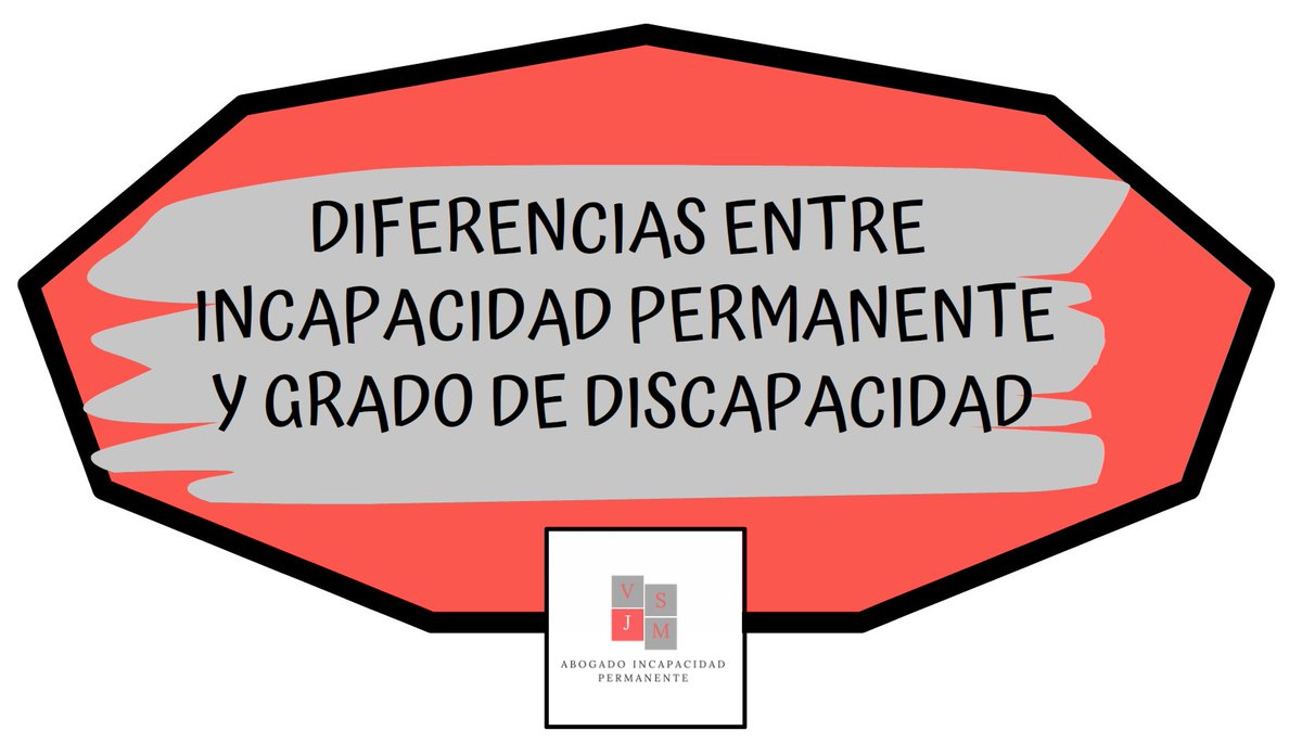 Incapacidad's tweet photo. Infografía básica para dar un poco de luz a un tema que genera muchas dudas:
Diferencias entre la Incapacidad Permanente y el Grado de Discapacidad.

+info: https://t.co/wA2fTNl6YU

#IncapacidadPermanente
#IncapacidadLaboral
#Discapacidad
#AbogadoIncapacidad
#Incapacidad
#ReclamarInvalidez