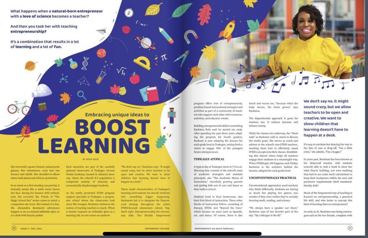 Congratulations to our Director of Special Services @TAGMsRackston on her feature in Empowered Teacher Magazine! Read more about her work here (Page 36): flipsnack.com/6BCB88DD75E/em…