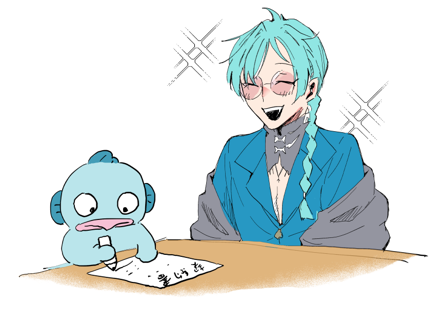 TUj6v's tweet photo. これは契約書にサインするハンギョドン　#Fragari_Art https://t.co/Un0napNX6Y