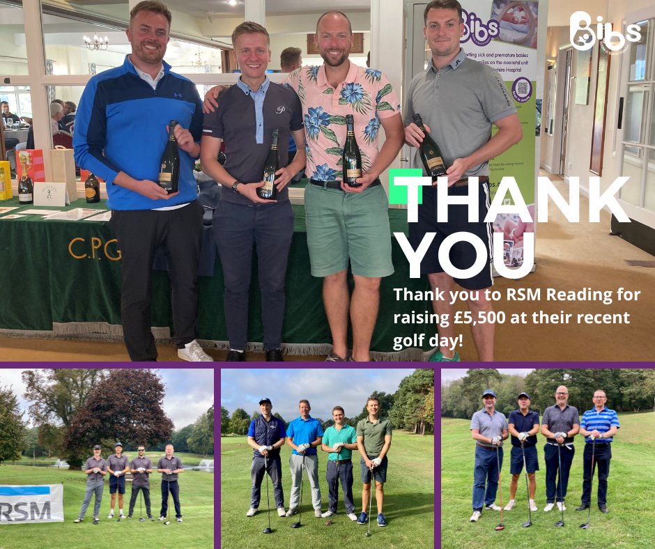 Thank you to our charity partner @RSMUK Reading for hosting a charity golf day - raising £5,500 of vital funds for the Buscot Ward. Congrats to all winners and thanks to the local businesses for supporting the Reading team! #RSMTogether #SaveTinyLives #CharityPartner