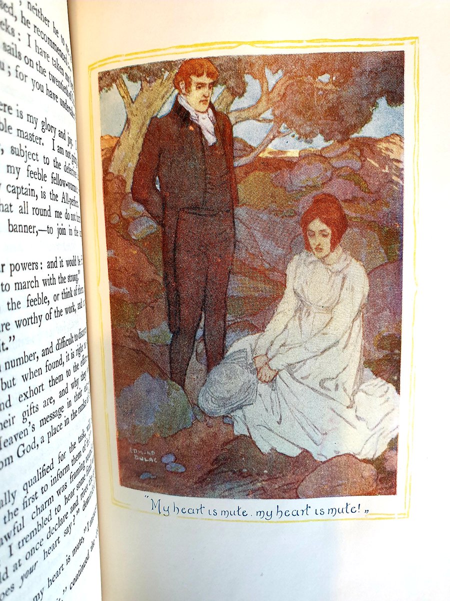 #otd 1847 literary history was changed forever as Charlotte Bronte received her six author's copies of her new book - Jane Eyre was published! Here's my favourite edition, from 1905 it's illustrated by Edmund Dulac. Do you have a favourite Jane Eyre edition? #JaneEyreDay