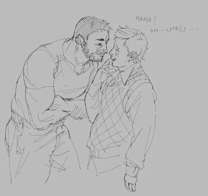 ohh hi winterfield .... i wonder what chris is telling ethan to make him flustered,, 🥺