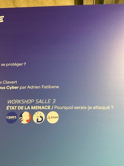 CSIRT Hauts-de-France (@csirthdf) on Twitter photo Ce matin nous étions au Workshop "Pourquoi serais-je attaqué ? " du Campus Cyber Summit🔥 avec <a href="/Gendarmerie/">Gendarmerie nationale</a> @innovationHDF  et Bertrand Méens, animé par <a href="/Damien_Bancal/">Damien Bancal \o/</a> 
Il est important de poursuivre nos sensibilisations #cyber et veiller que vos équipes adoptent les bons gestes! Ce matin nous étions au Workshop "Pourquoi serais-je attaqué ? " du Campus Cyber Summit🔥 avec <a href="/Gendarmerie/">Gendarmerie nationale</a> @innovationHDF  et Bertrand Méens, animé par <a href="/Damien_Bancal/">Damien Bancal \o/</a> 
Il est important de poursuivre nos sensibilisations #cyber et veiller que vos équipes adoptent les bons gestes!
