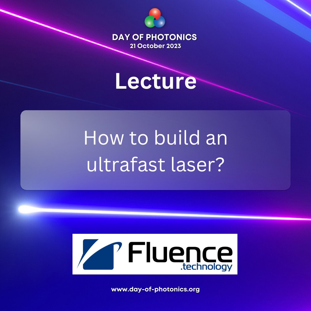 🌟<a href="/FluenceLaser/">Fluence.technology</a> will celebrate <a href="/DAYOFPHOTONICS/">CarlosLeeEPIC</a> by offering a lecture at the Faculty of Physics Warsaw University.
The event is co-organised with  Polish Technological Platform on Photonics, The Student Association of Optics and Photonics, <a href="/Lukasiewicz_pl/">Łukasiewicz</a>
#dayofphotonics2023