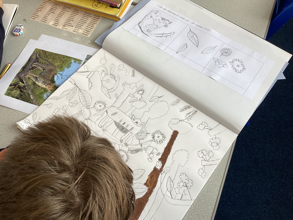 Gnomes have made a fantastic start to their Rainforest art using oil pastels.  We cannot wait to see the final pieces of art! #SpiresArtists