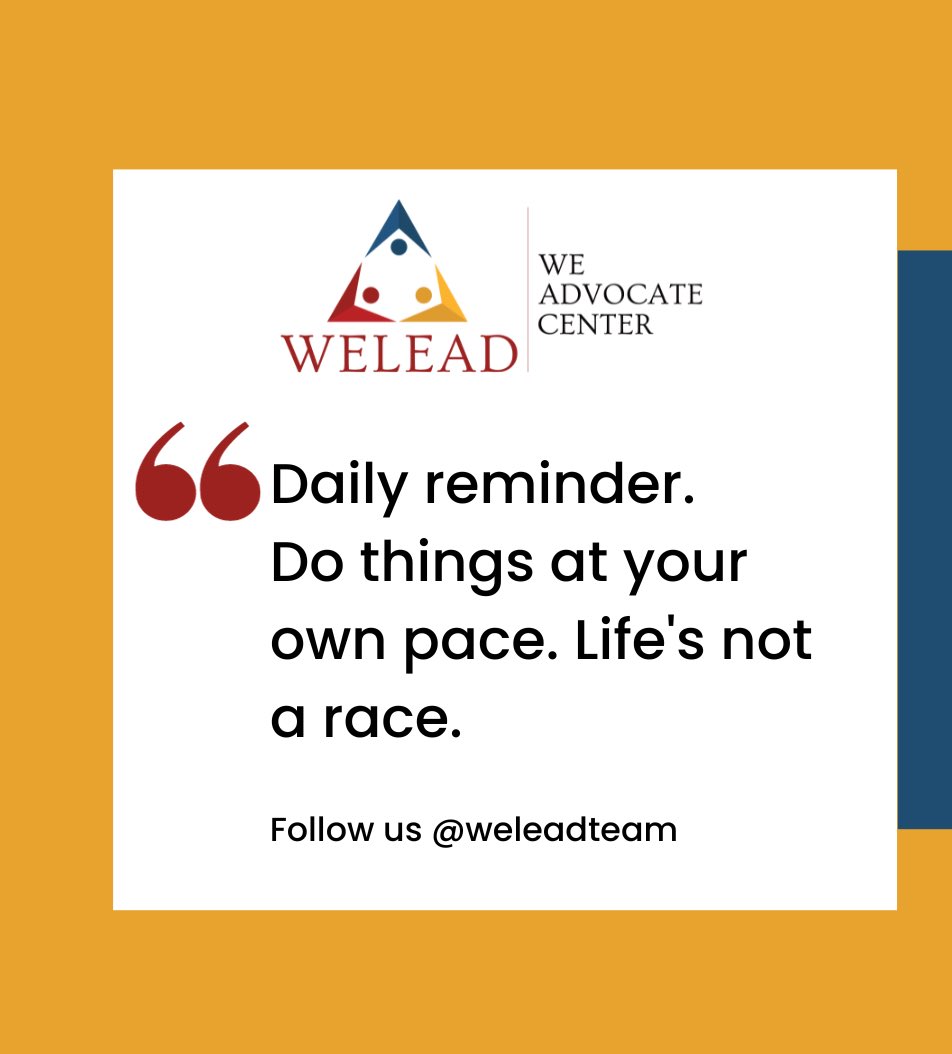 Hey young people, here is your daily reminder: do things at your own pace; life is not a race. Always remember to have goals and timelines. <a href="/RuralYoungWomen/">Rural Young Women Support Network</a> <a href="/The_Young_Lead/">The Leadership Interlude.</a> <a href="/UNIZIMTRUST/">UNIZIM TRUST #Students4Change #Youths4Change</a> <a href="/namataik_/">Namatai Kwekweza🇿🇼</a> <a href="/JohncollinsZW/">John Collins 🇿🇼</a> @Ryanugayi <a href="/ShamwariyeMwana/">Shamwari Yemwanasikana</a> <a href="/advora_1/">Mwana weMukwasha</a> <a href="/ellainechiedzah/">Ellaine C Manyere </a> <a href="/Eva_tarie/">Tarie_ Eva</a>
