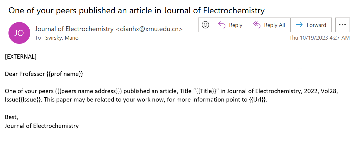 msvirsky's tweet photo. Funny email received this morning from the Journal of {{insert journal name here}} https://t.co/NdLEucr2mB