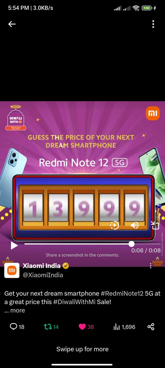 Iamnil7's tweet image. #TechSeSmartDilSeSmart #DiwaliWithMi