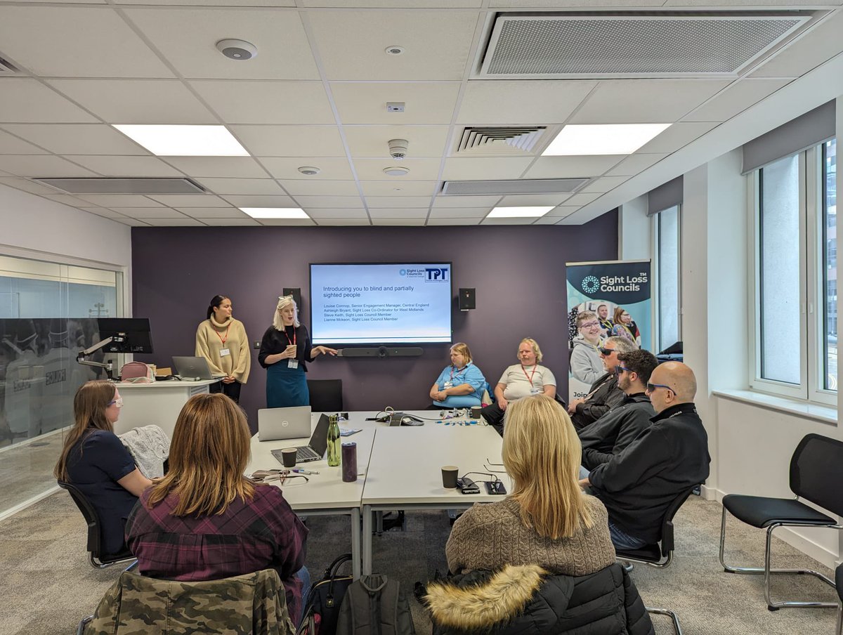 LuConnop's tweet image. Yesterday some of our @SLCouncils members joined @AshleighTPT and I at @WMPolice to deliver 2 VI Awareness sessions to officers and sergeants from across the organisation. This follows on from our work at the recent VI Awareness day #Collaboration #InclusiveCommunities