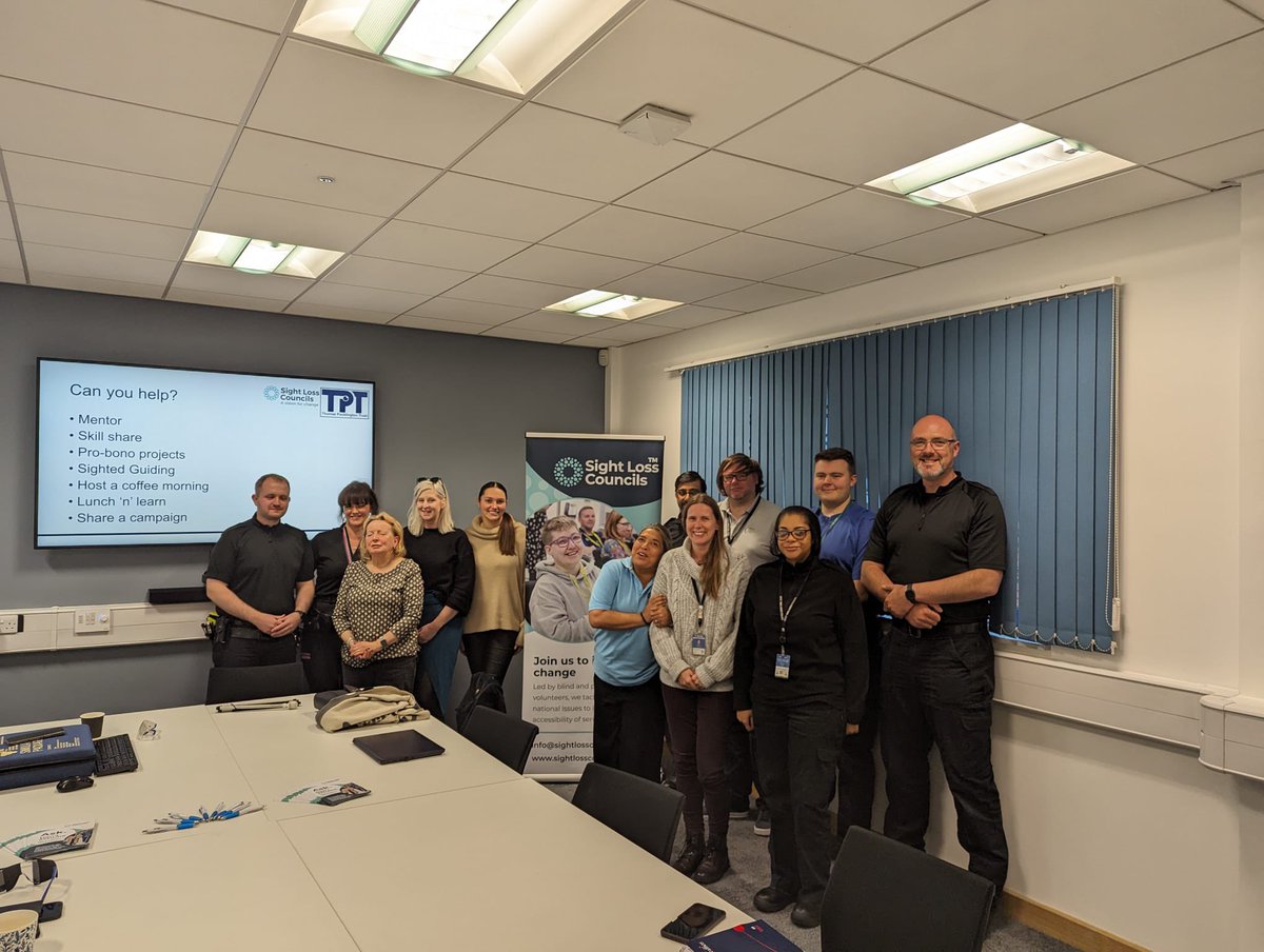 LuConnop's tweet image. Yesterday some of our @SLCouncils members joined @AshleighTPT and I at @WMPolice to deliver 2 VI Awareness sessions to officers and sergeants from across the organisation. This follows on from our work at the recent VI Awareness day #Collaboration #InclusiveCommunities